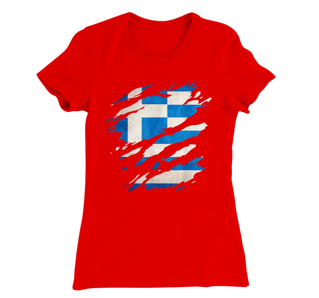 Greece - national flag, scratches, cracks T-Shirt, Kid T-Shirt and Women T-Shirt