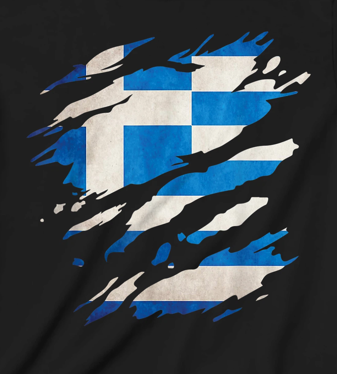 Greece - national flag, scratches, cracks T-Shirt, Kid T-Shirt and Women T-Shirt