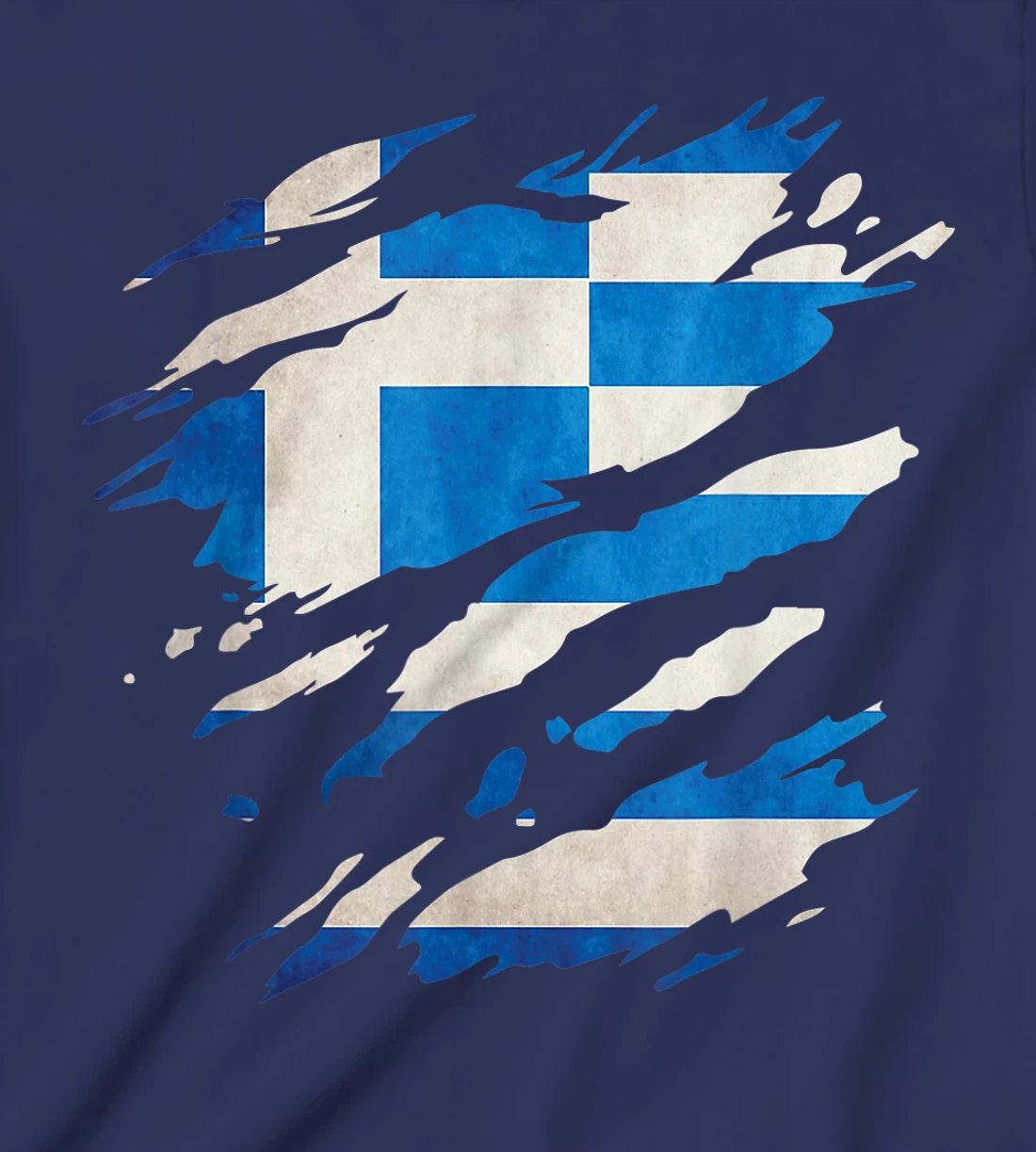 Greece - national flag, scratches, cracks T-Shirt, Kid T-Shirt and Women T-Shirt