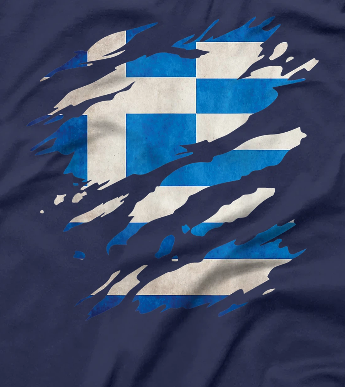 Greece - national flag, scratches, cracks T-Shirt, Kid T-Shirt and Women T-Shirt