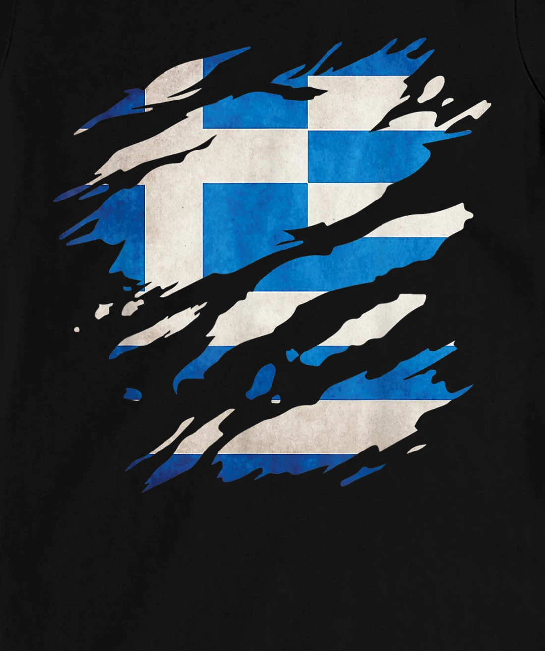 Greece - national flag, scratches, cracks T-Shirt, Kid T-Shirt and Women T-Shirt