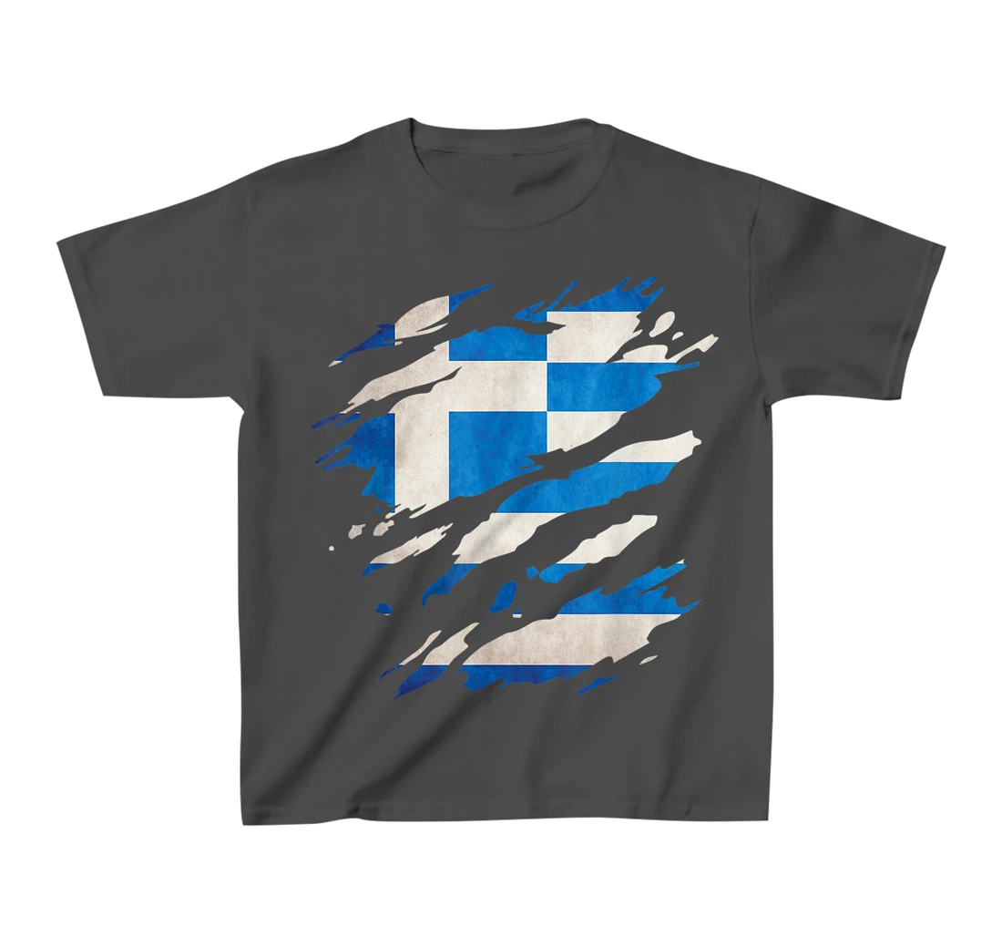Greece - national flag, scratches, cracks T-Shirt, Kid T-Shirt and Women T-Shirt