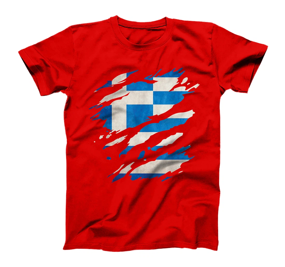 Greece - national flag, scratches, cracks T-Shirt, Kid T-Shirt and Women T-Shirt