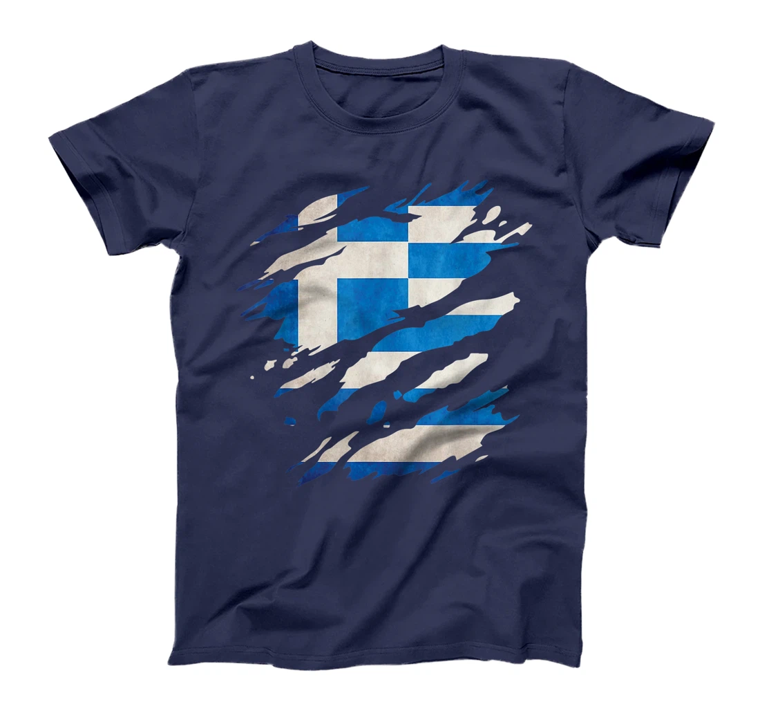 Greece - national flag, scratches, cracks T-Shirt, Kid T-Shirt and Women T-Shirt