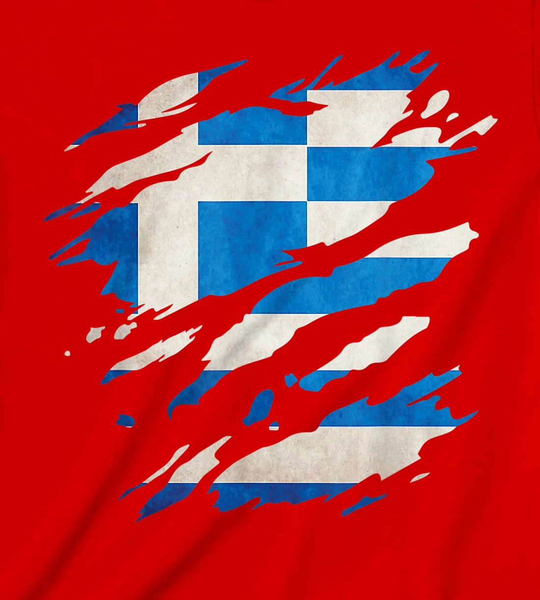Greece - national flag, scratches, cracks T-Shirt, Kid T-Shirt and Women T-Shirt