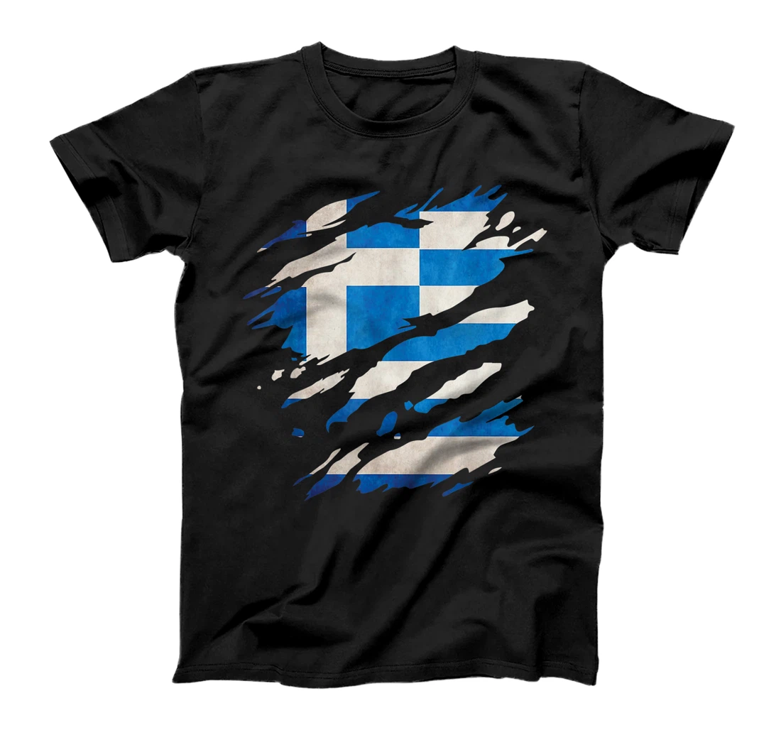 Greece - national flag, scratches, cracks T-Shirt, Kid T-Shirt and Women T-Shirt