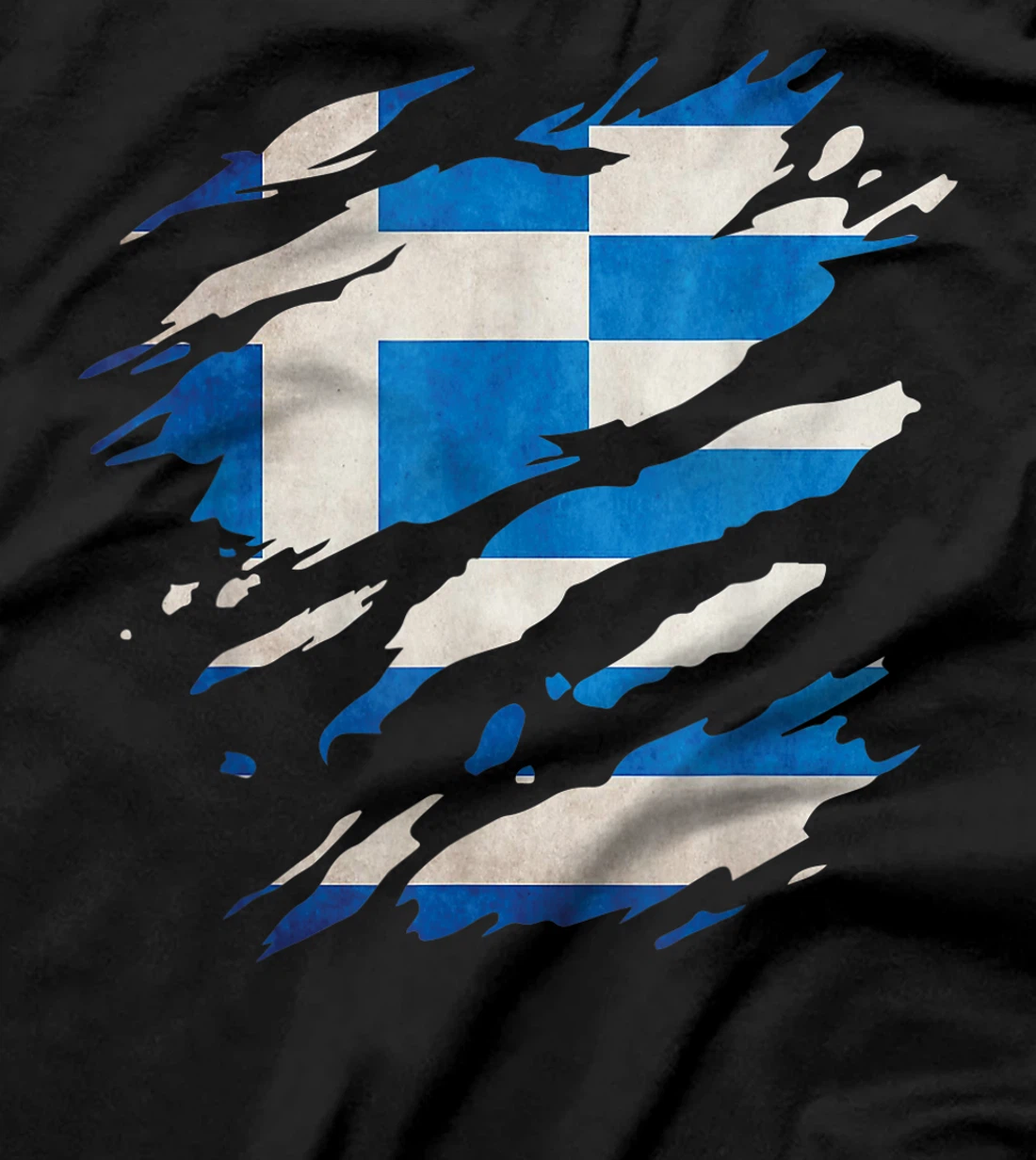 Greece - national flag, scratches, cracks T-Shirt, Kid T-Shirt and Women T-Shirt