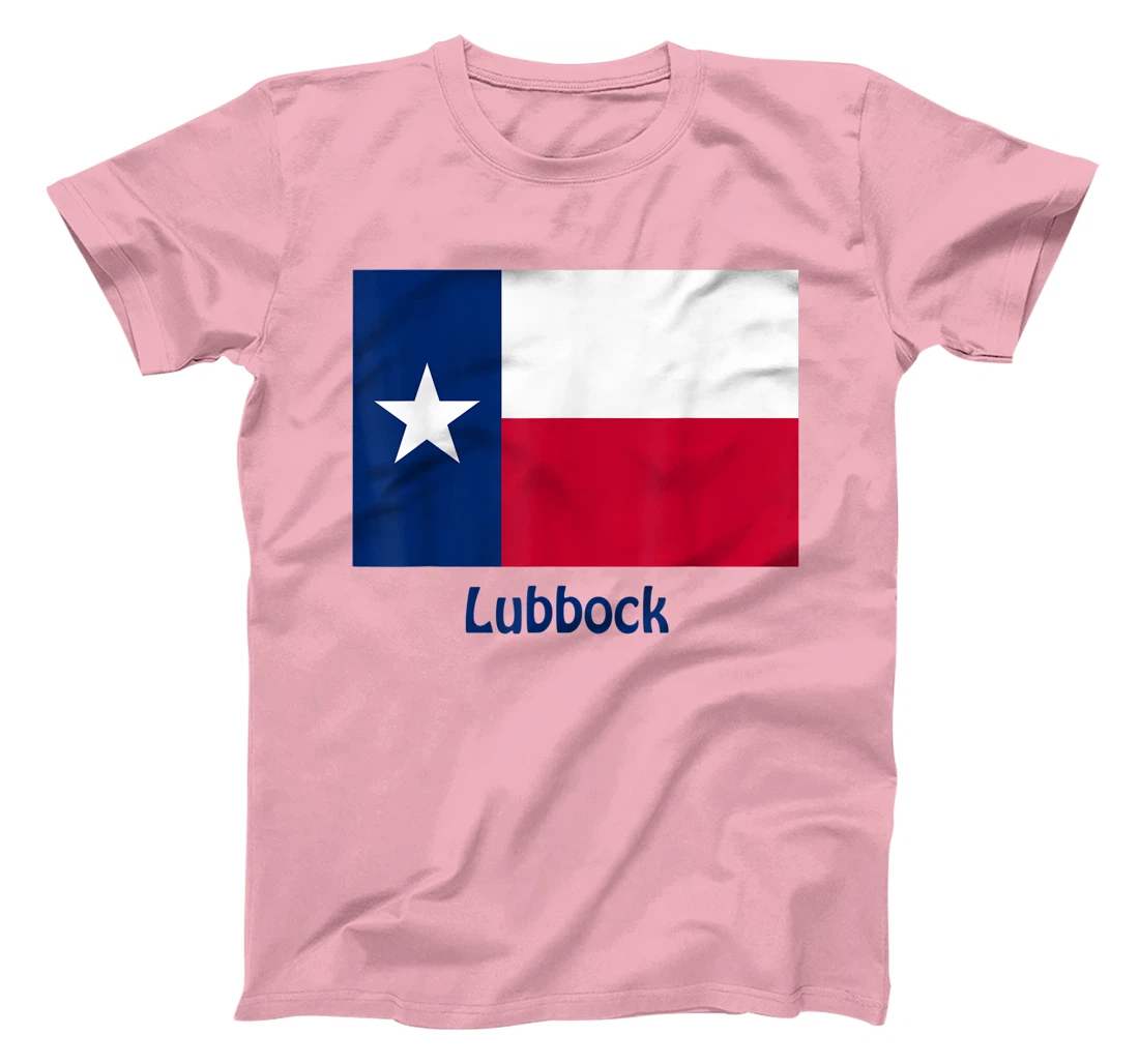 Womens Lubbock Texas USA Flag Souvenir T-Shirt, Kid T-Shirt and Women T-Shirt