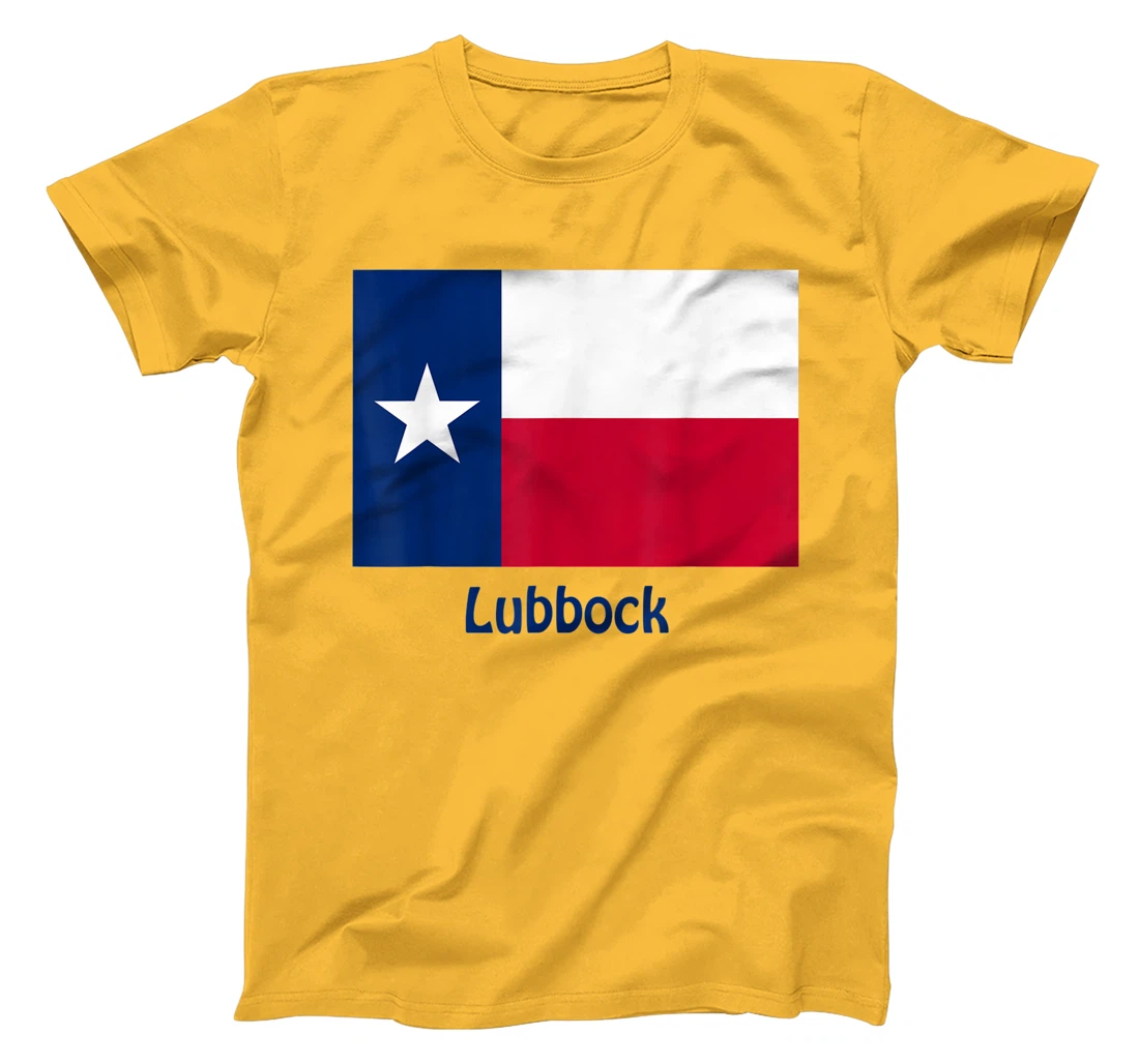 Womens Lubbock Texas USA Flag Souvenir T-Shirt, Kid T-Shirt and Women T-Shirt