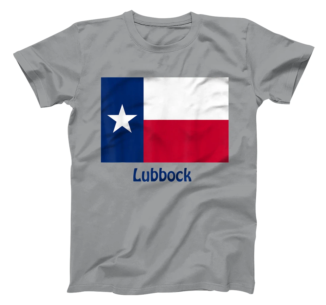 Womens Lubbock Texas USA Flag Souvenir T-Shirt, Kid T-Shirt and Women T-Shirt