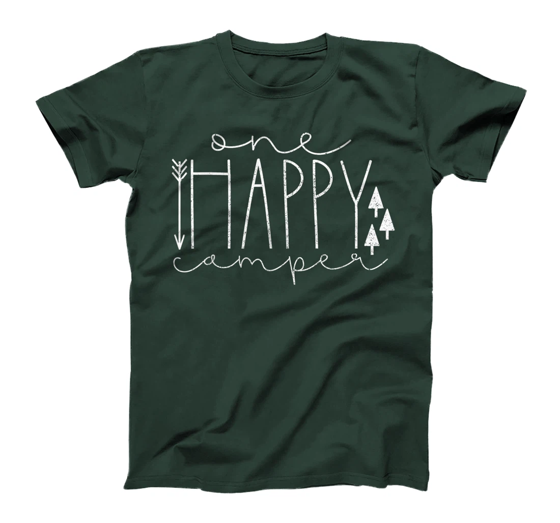 Happy Camping Outdoor Camper T-Shirt, Kid T-Shirt and Women T-Shirt