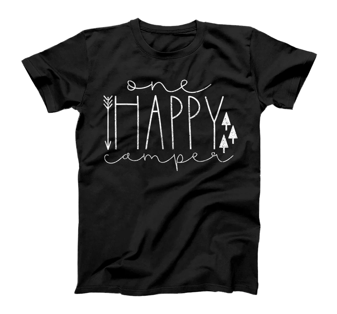 Happy Camping Outdoor Camper T-Shirt, Kid T-Shirt and Women T-Shirt