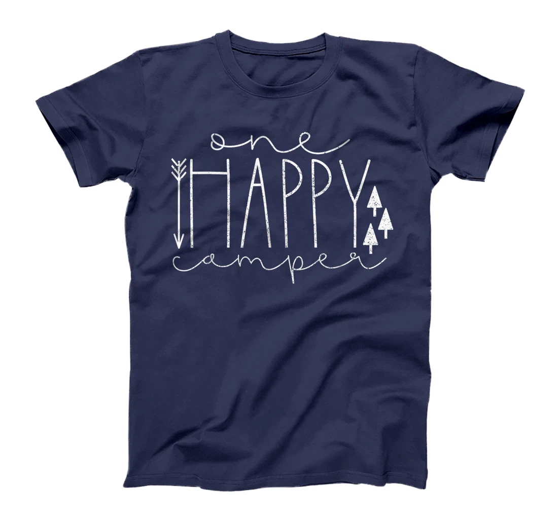 Happy Camping Outdoor Camper T-Shirt, Kid T-Shirt and Women T-Shirt