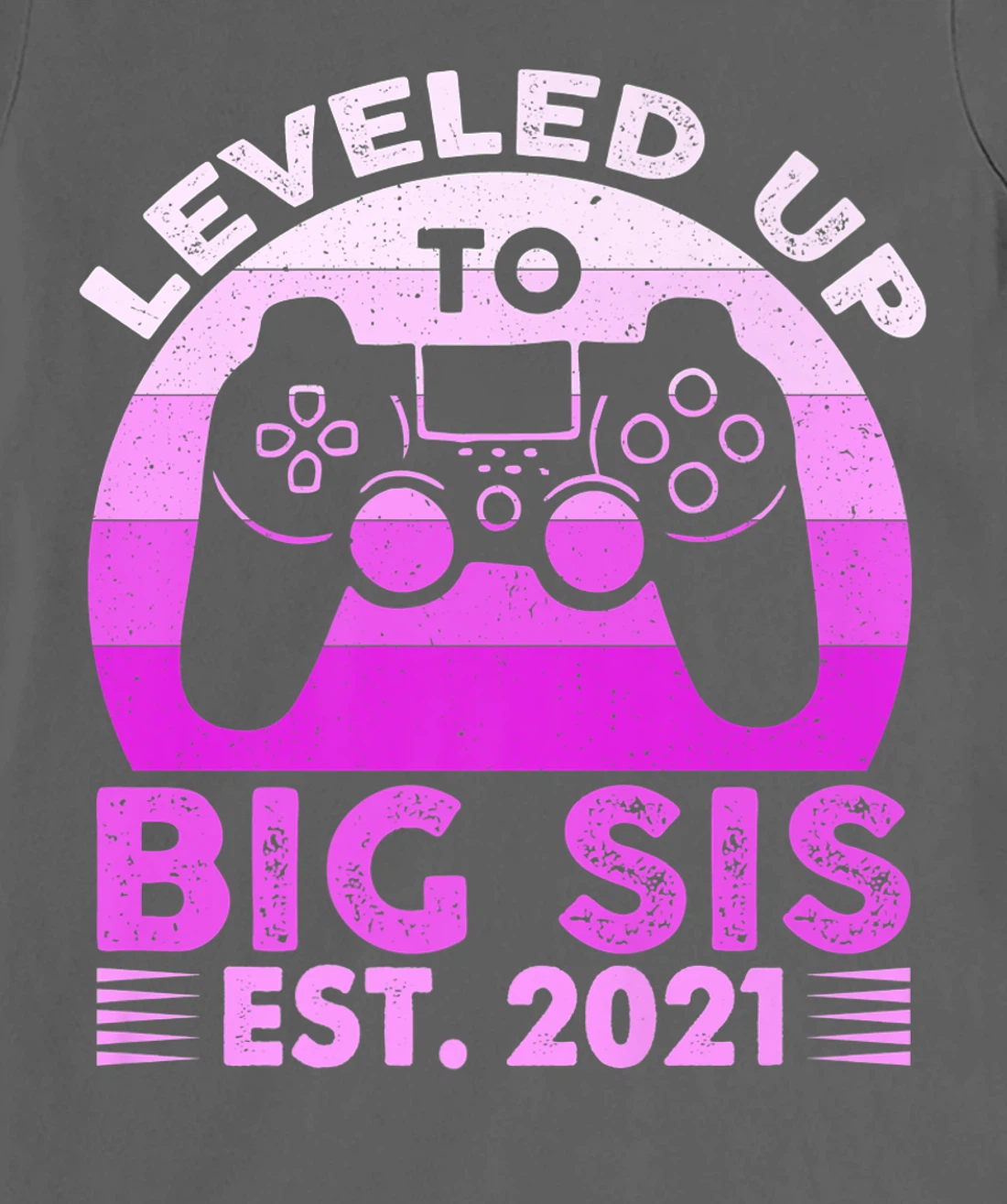 I Leveled Up To Big Sis Est 2021 Promoted To Big Sister Gift T-Shirt, Kid T-Shirt and Women T-Shirt