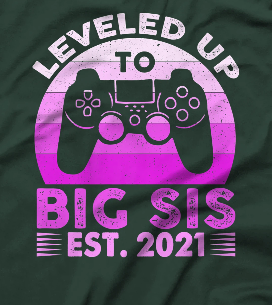 I Leveled Up To Big Sis Est 2021 Promoted To Big Sister Gift T-Shirt, Kid T-Shirt and Women T-Shirt