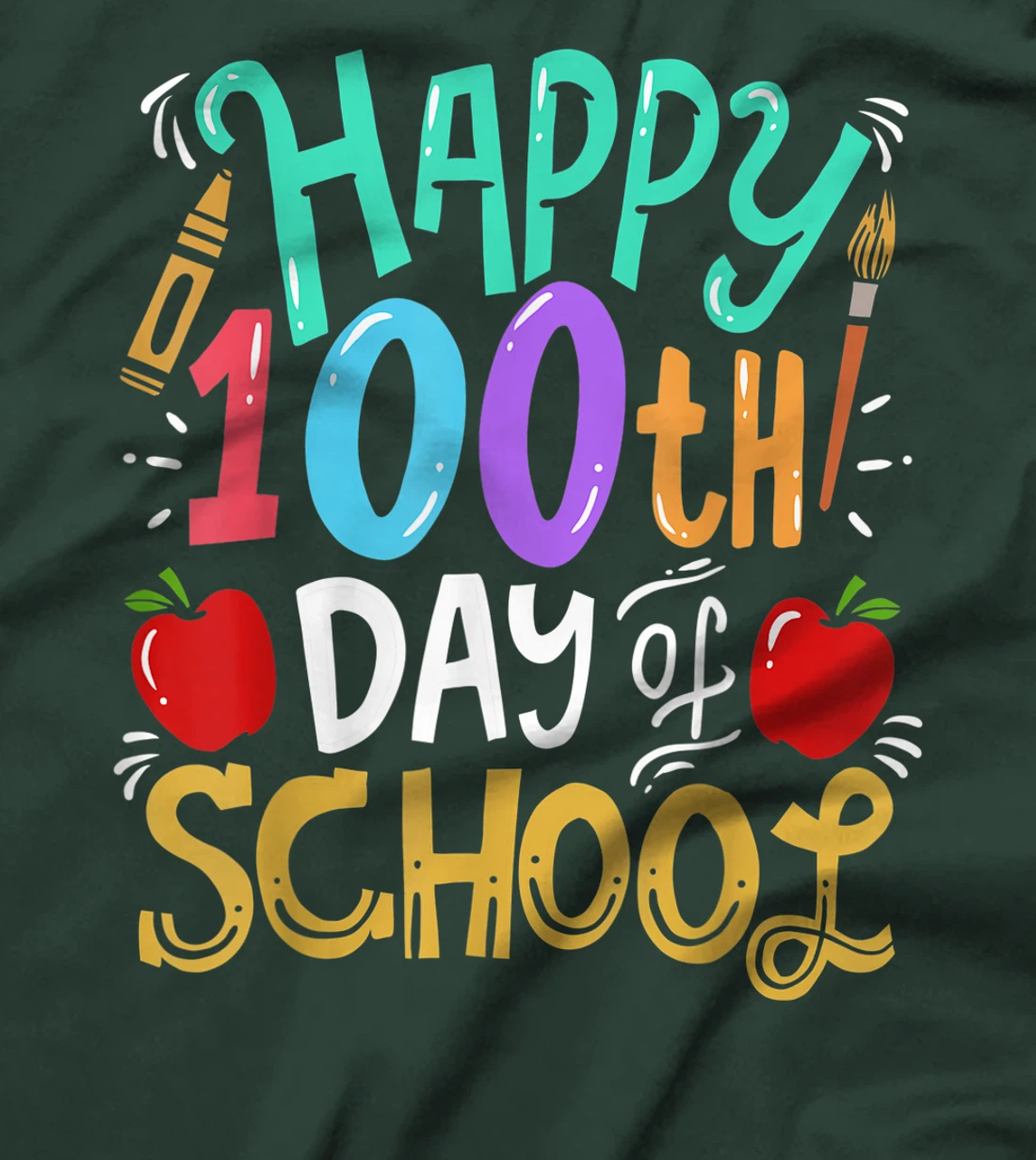 100th Day Of School 100 Days Teacher Student Gift T-Shirt, Kid T-Shirt and Women T-Shirt