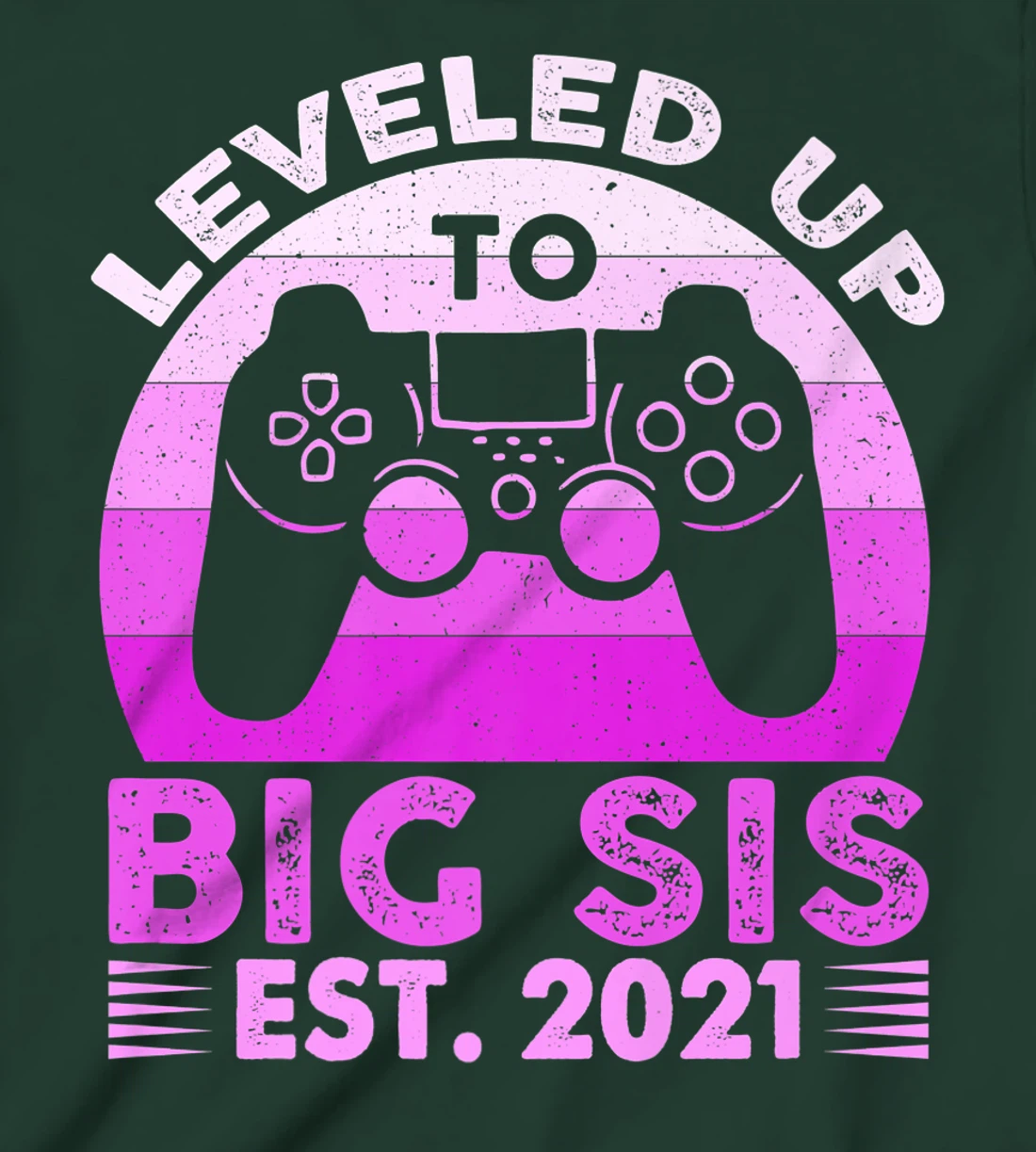 I Leveled Up To Big Sis Est 2021 Promoted To Big Sister Gift T-Shirt, Kid T-Shirt and Women T-Shirt