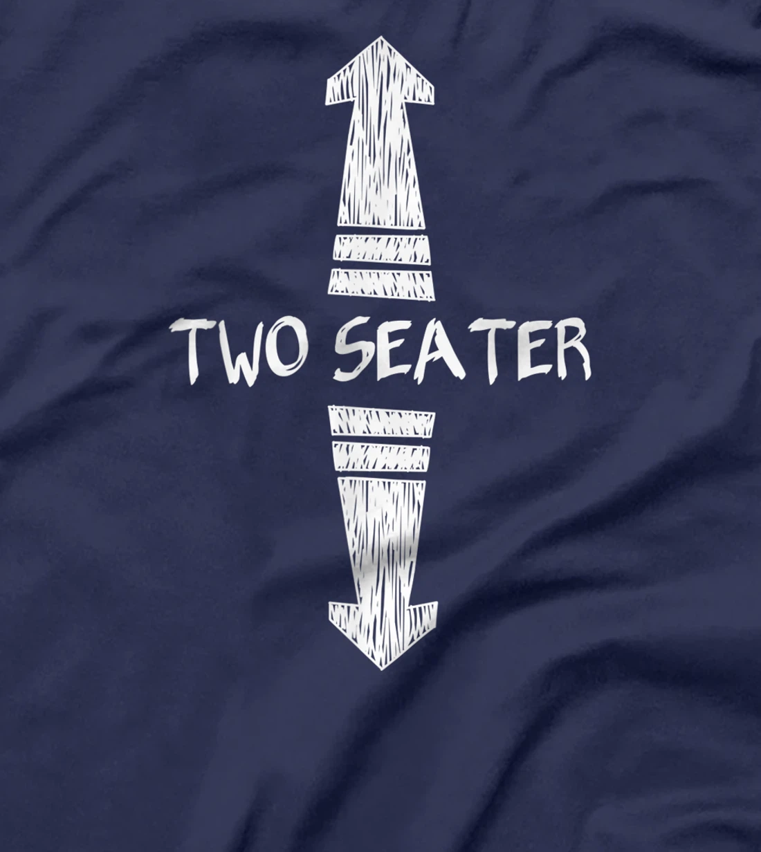 Funny Two Seater up and down arrows Tee T-Shirt