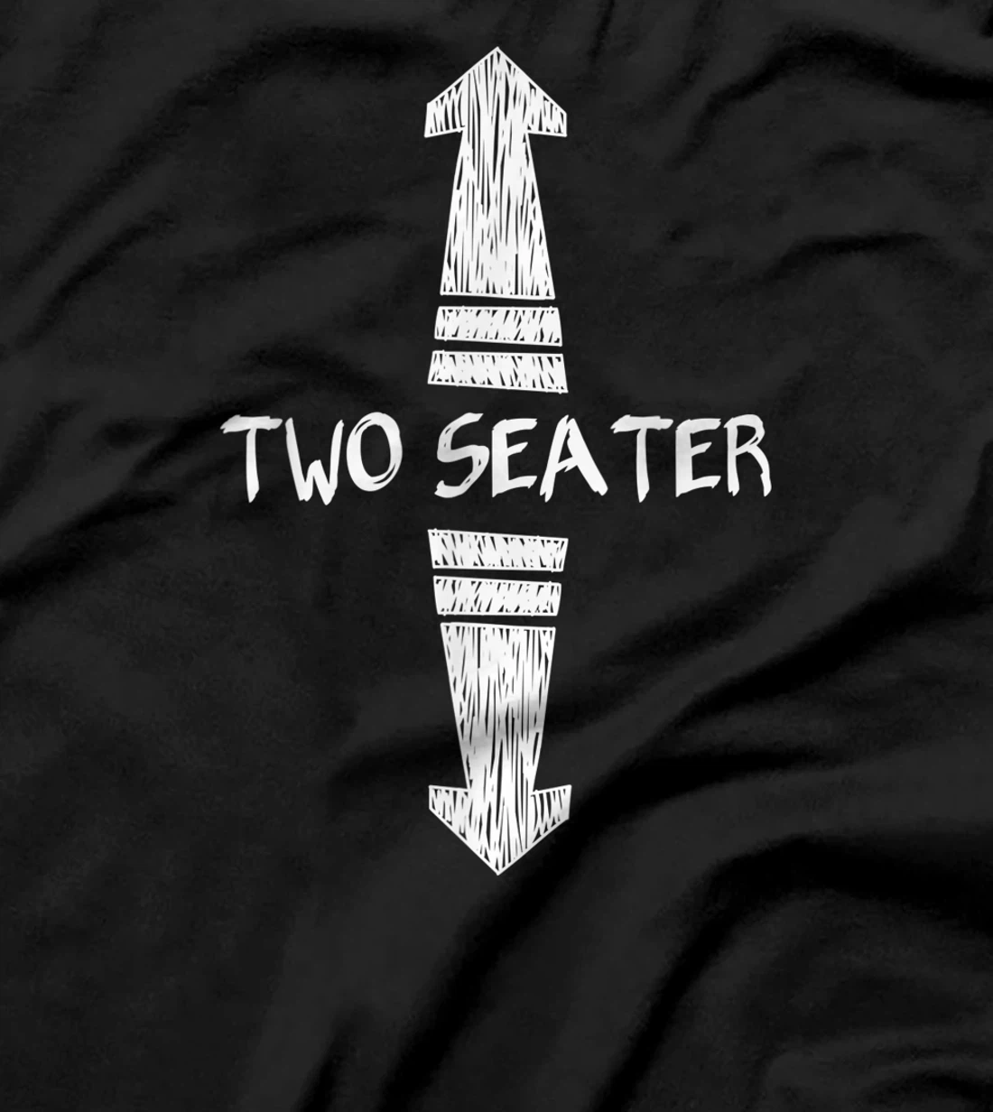 Funny Two Seater up and down arrows Tee T-Shirt