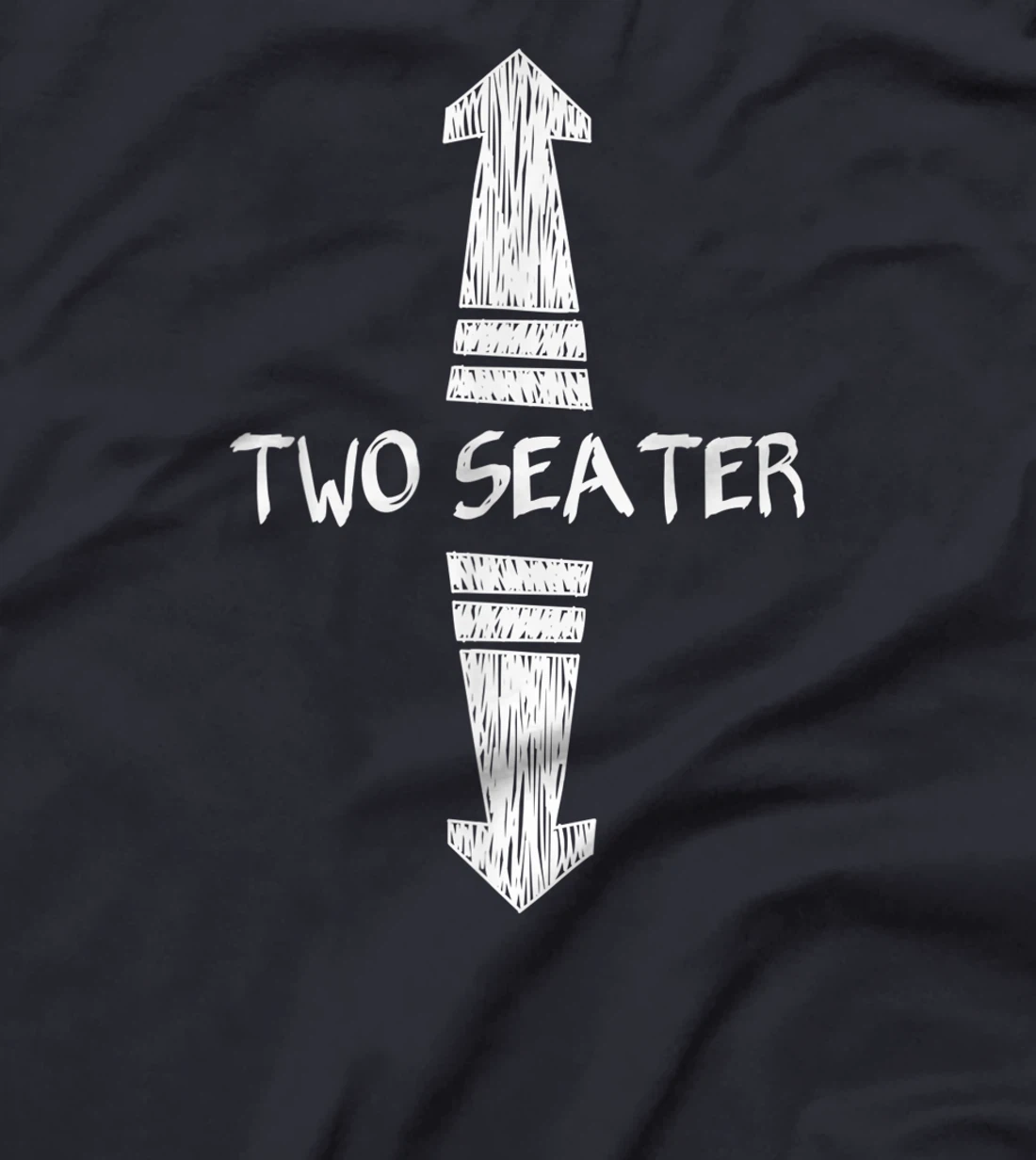 Funny Two Seater up and down arrows Tee T-Shirt