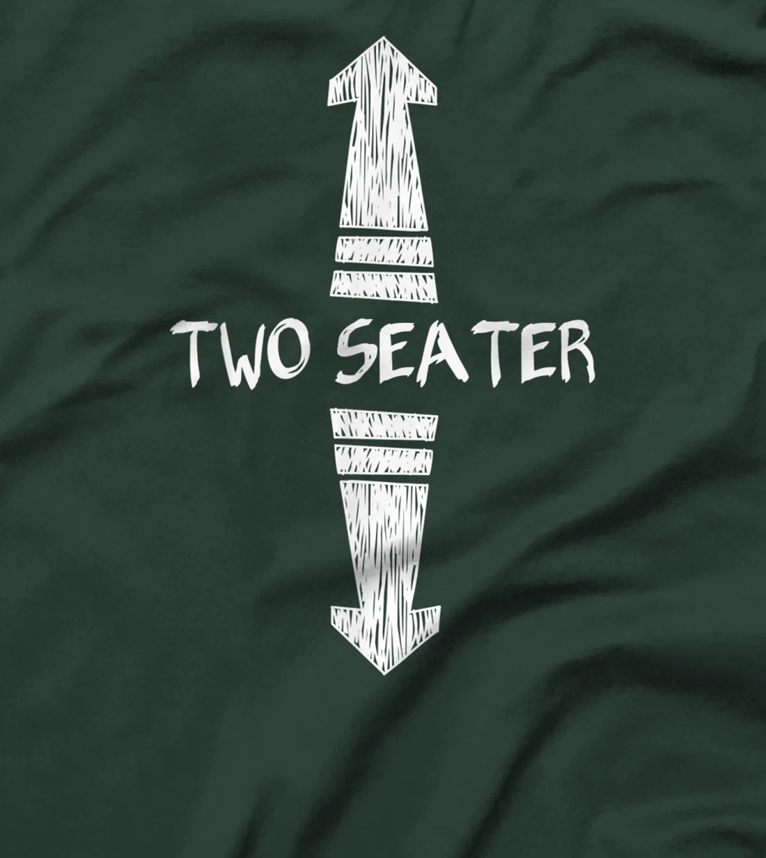 Funny Two Seater up and down arrows Tee T-Shirt