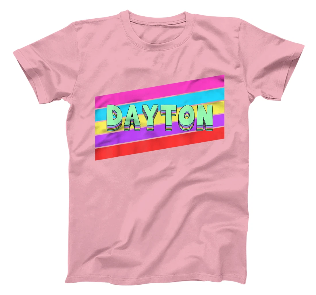 Womens Dayton Ohio Vintage Retro Throwback Gift T-Shirt, Kid T-Shirt and Women T-Shirt