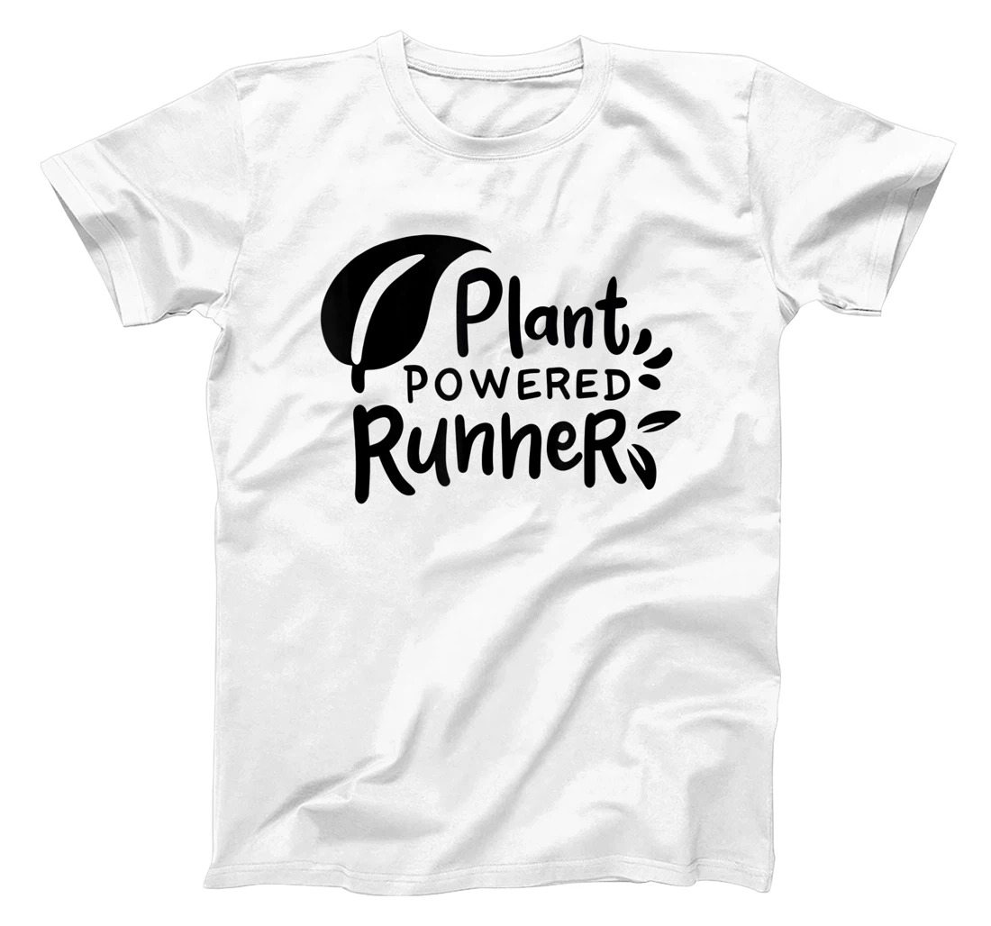 Womens Plant Powered Runner Design for a Vegan T-Shirt, Women T-Shirt