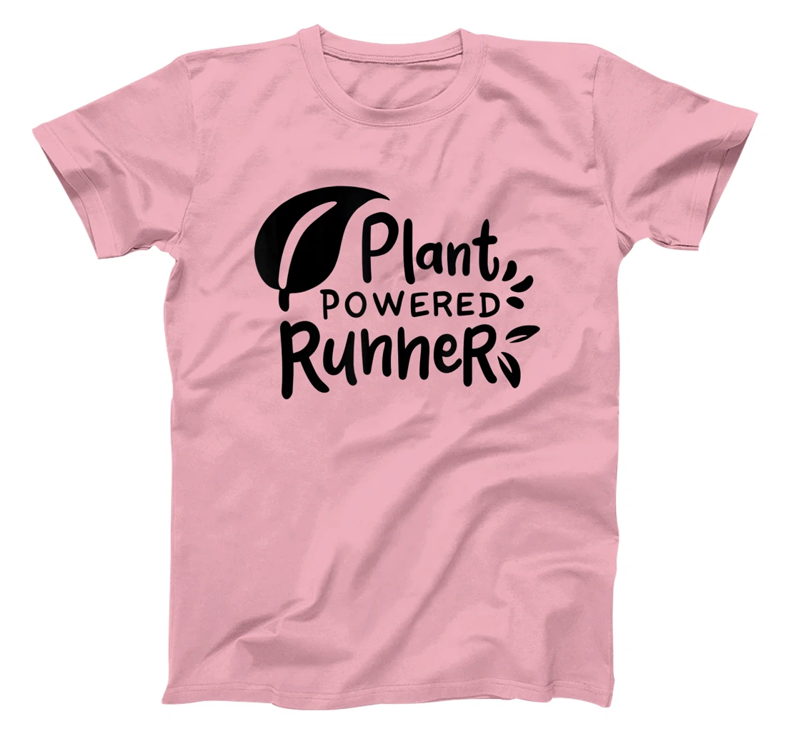 Womens Plant Powered Runner Design for a Vegan T-Shirt, Women T-Shirt
