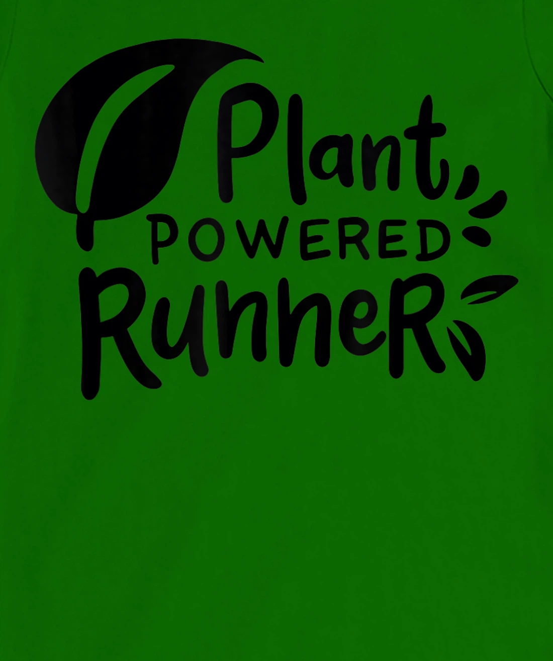 Womens Plant Powered Runner Design for a Vegan T-Shirt, Women T-Shirt