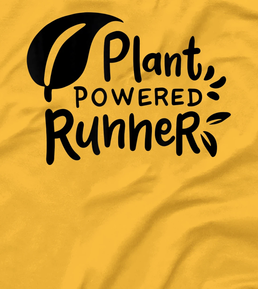 Womens Plant Powered Runner Design for a Vegan T-Shirt, Women T-Shirt