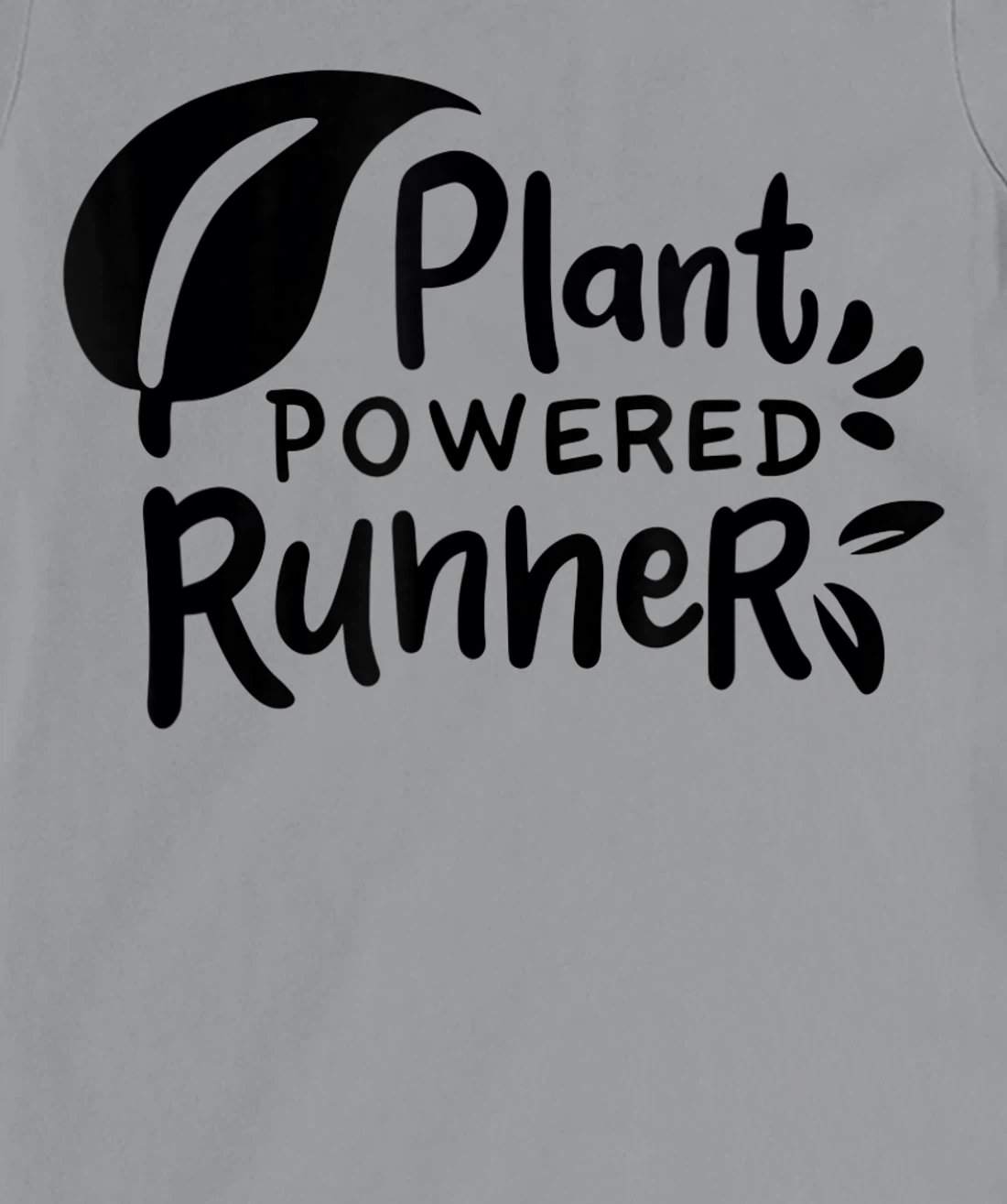 Womens Plant Powered Runner Design for a Vegan T-Shirt, Women T-Shirt