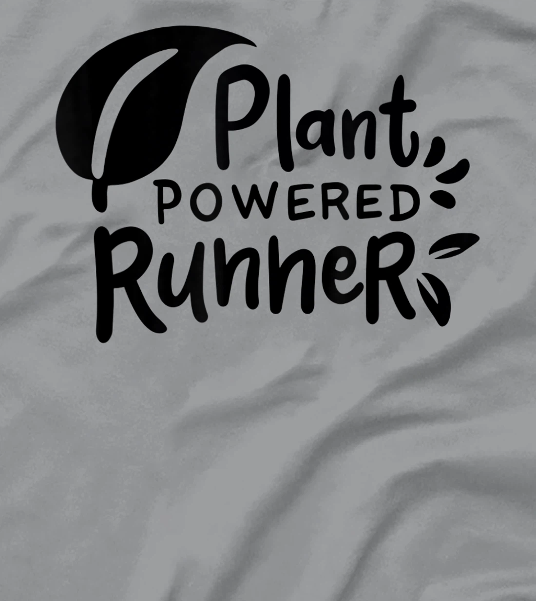 Womens Plant Powered Runner Design for a Vegan T-Shirt, Women T-Shirt
