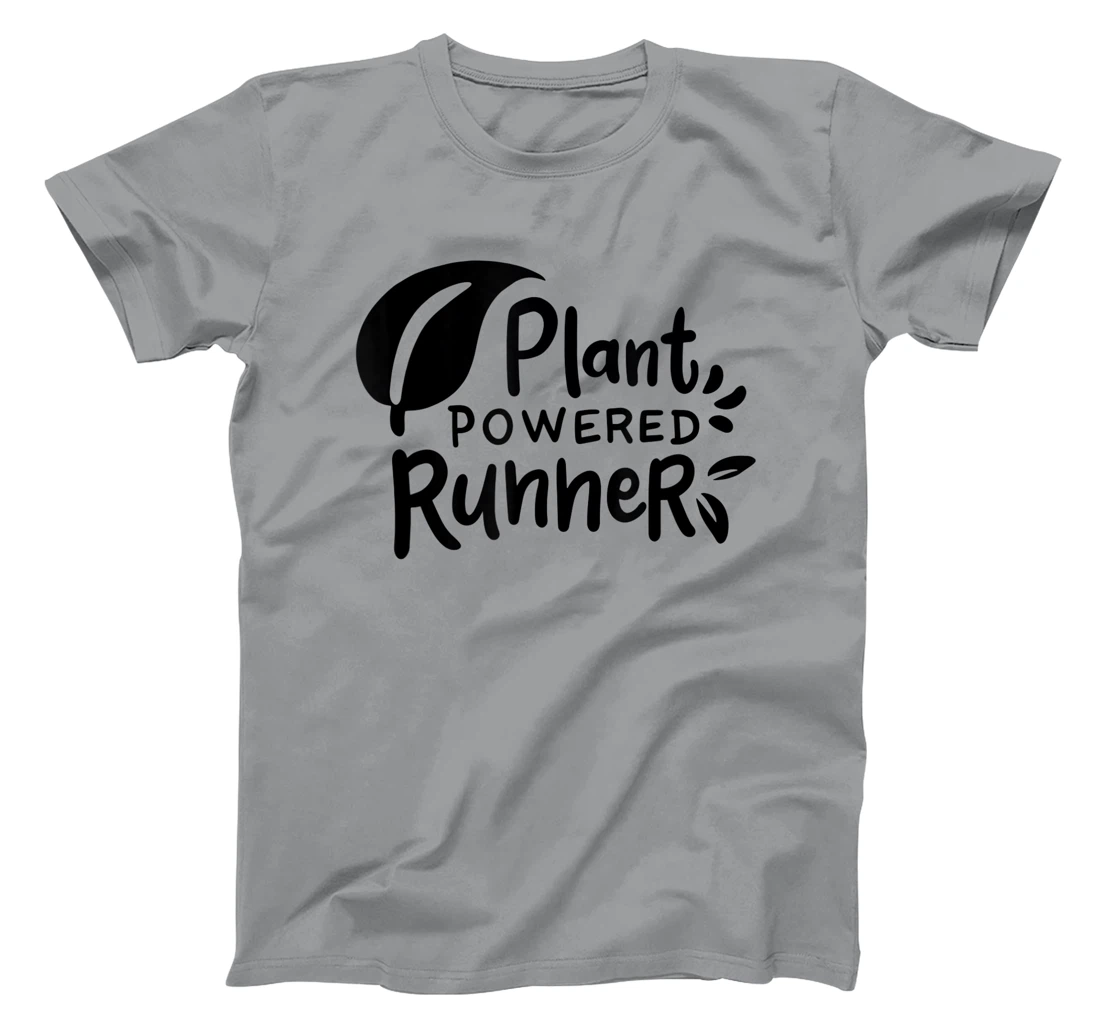 Womens Plant Powered Runner Design for a Vegan T-Shirt, Women T-Shirt