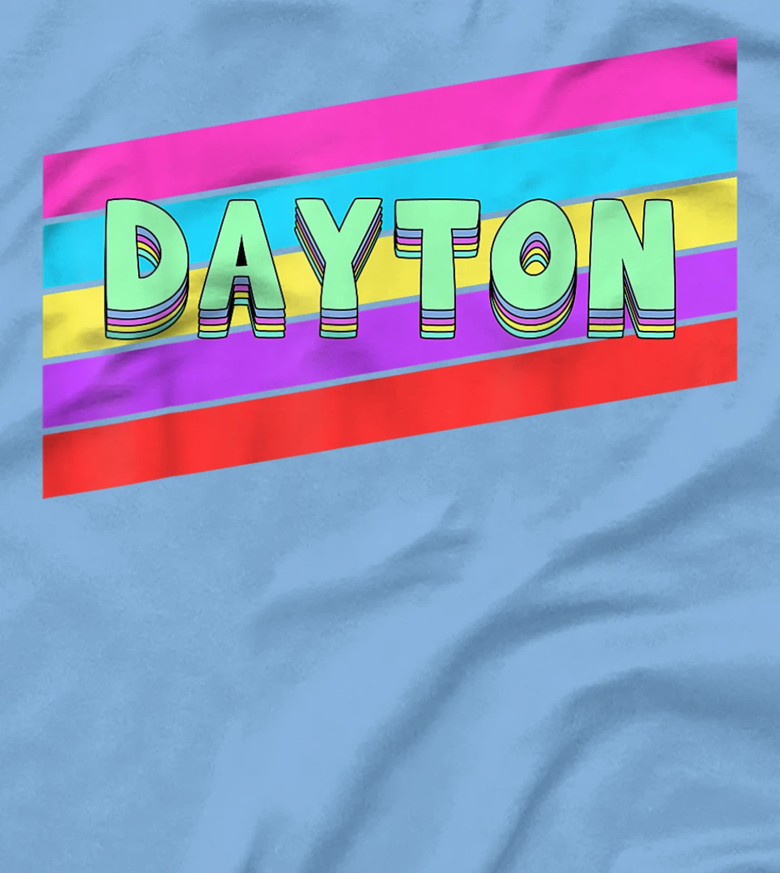 Womens Dayton Ohio Vintage Retro Throwback Gift T-Shirt, Kid T-Shirt and Women T-Shirt