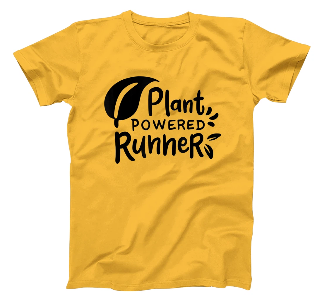 Womens Plant Powered Runner Design for a Vegan T-Shirt, Women T-Shirt