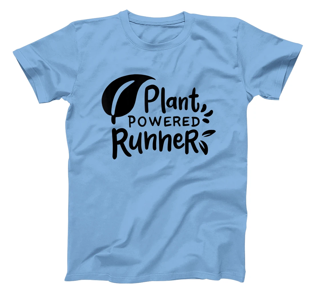 Womens Plant Powered Runner Design for a Vegan T-Shirt, Women T-Shirt