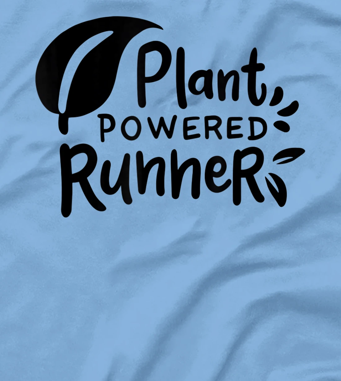 Womens Plant Powered Runner Design for a Vegan T-Shirt, Women T-Shirt