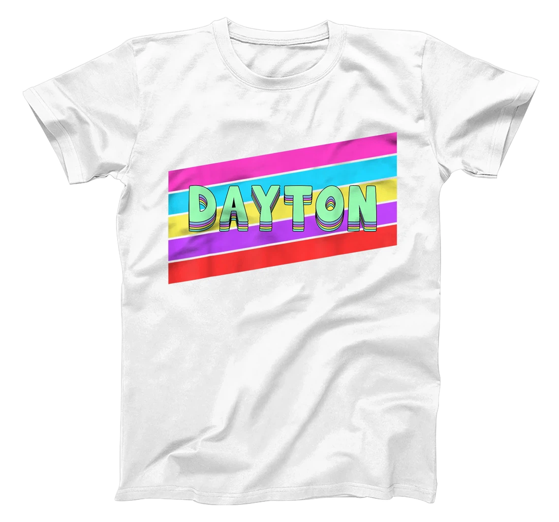 Womens Dayton Ohio Vintage Retro Throwback Gift T-Shirt, Kid T-Shirt and Women T-Shirt