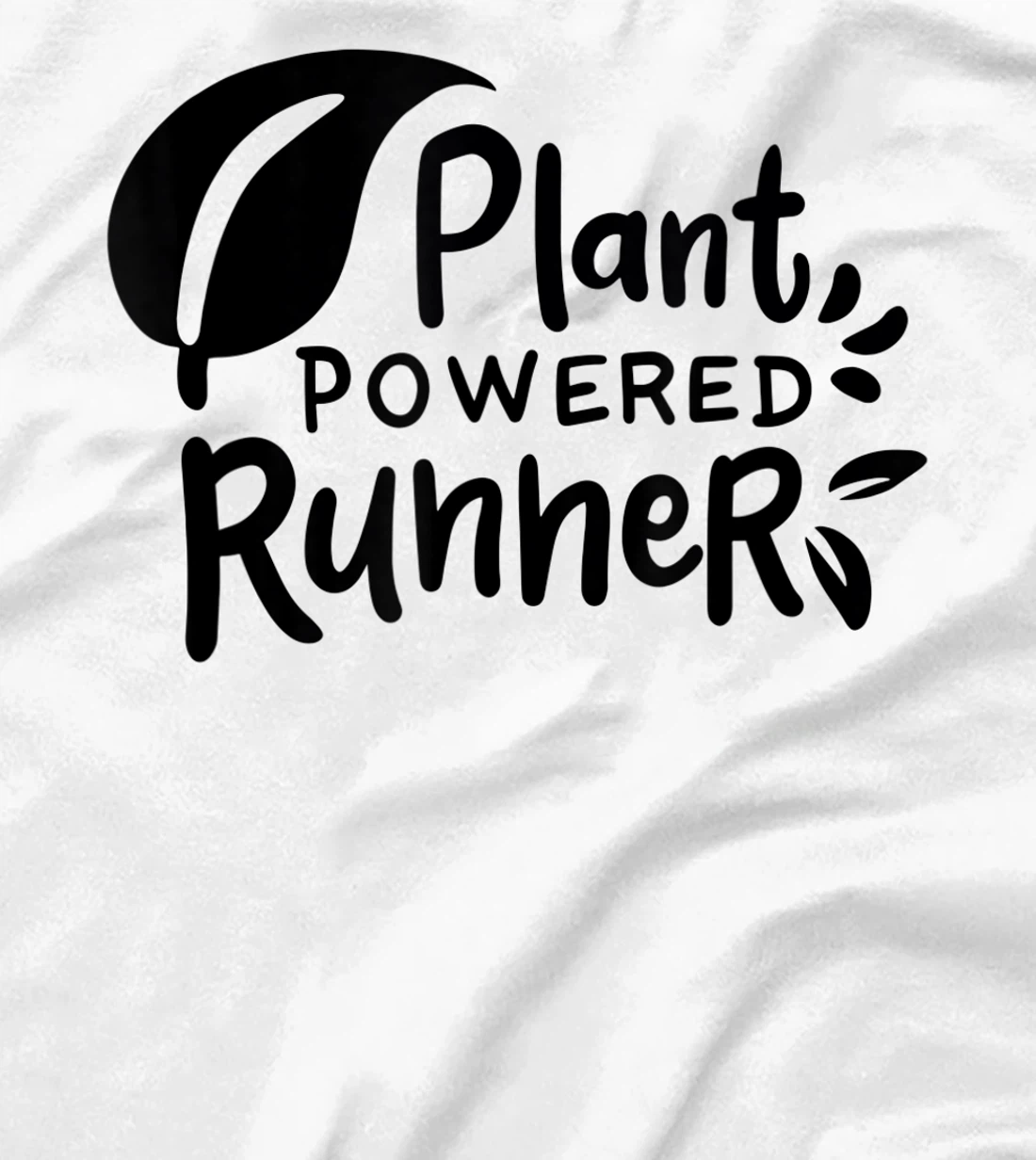 Womens Plant Powered Runner Design for a Vegan T-Shirt, Women T-Shirt