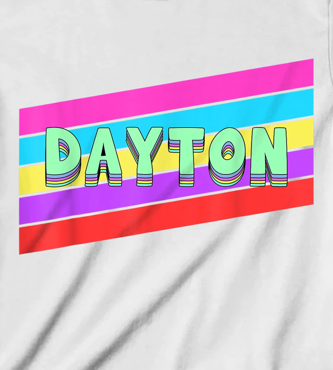 Womens Dayton Ohio Vintage Retro Throwback Gift T-Shirt, Kid T-Shirt and Women T-Shirt