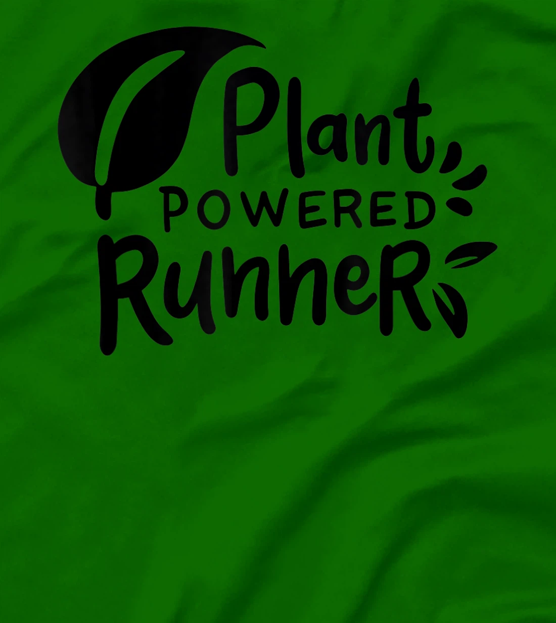 Womens Plant Powered Runner Design for a Vegan T-Shirt, Women T-Shirt