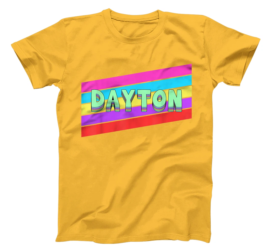Womens Dayton Ohio Vintage Retro Throwback Gift T-Shirt, Kid T-Shirt and Women T-Shirt