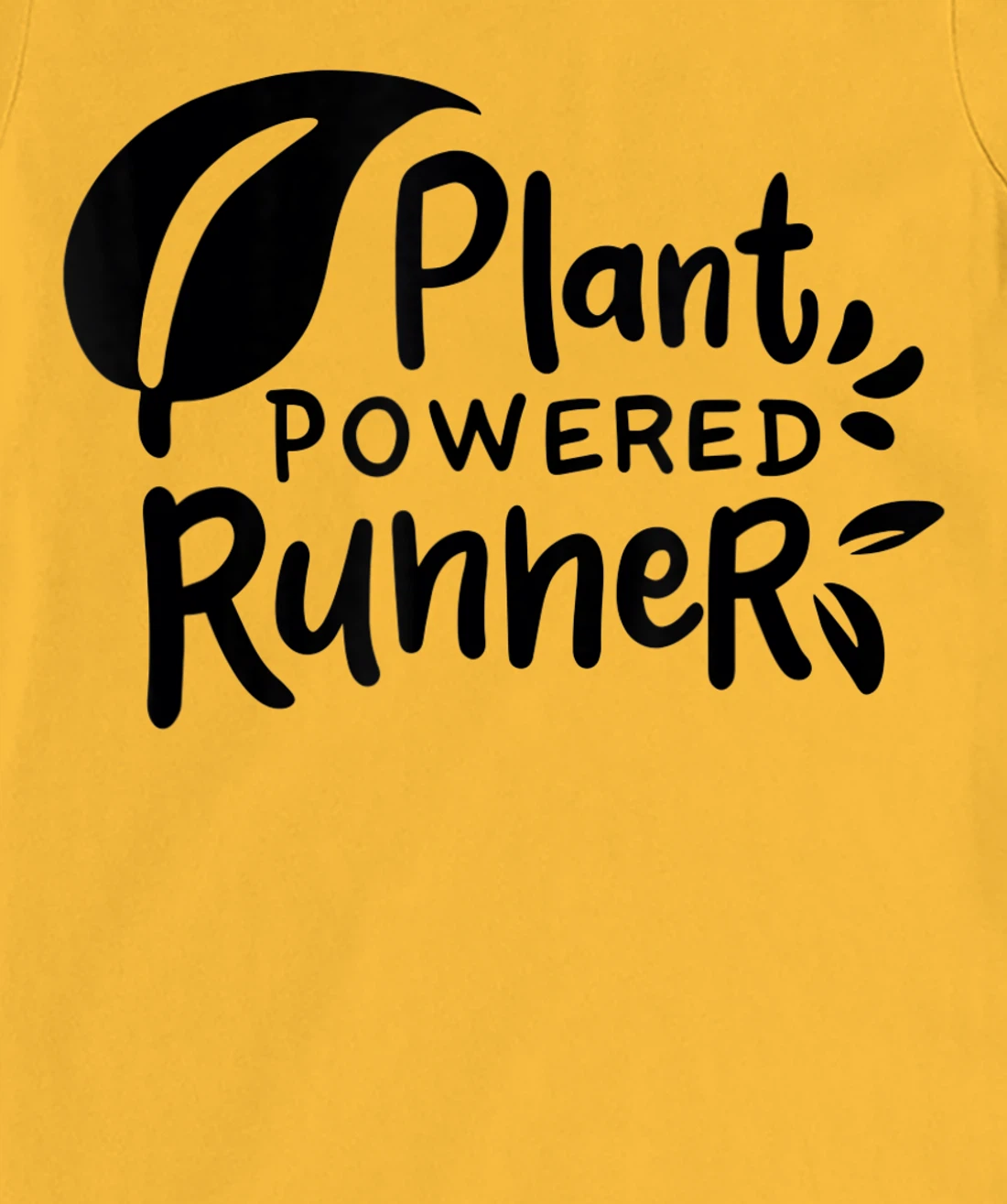 Womens Plant Powered Runner Design for a Vegan T-Shirt, Women T-Shirt
