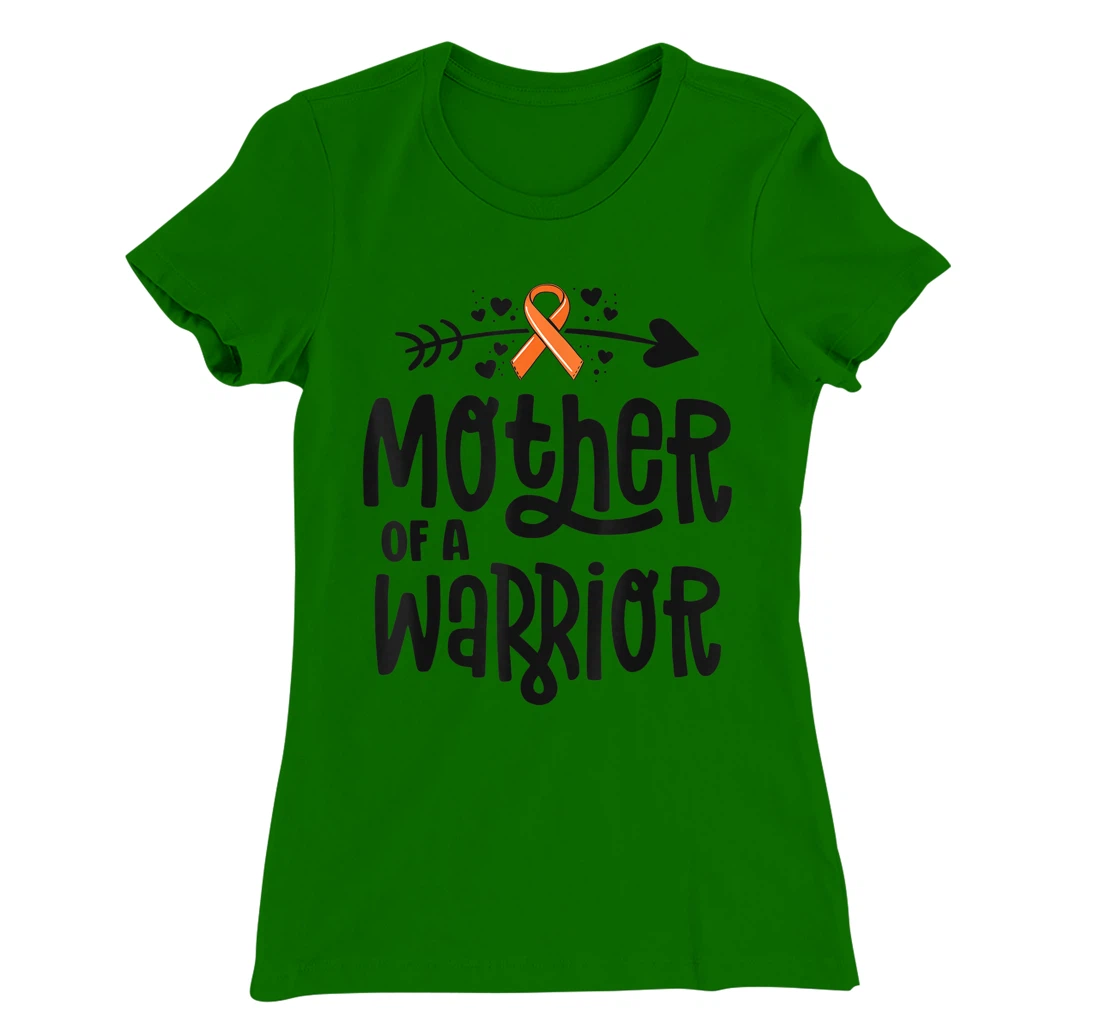 Womens Mother Of A Warrior Mom Family Leukemia Cancer Awareness T-Shirt, Kid T-Shirt and Women T-Shirt