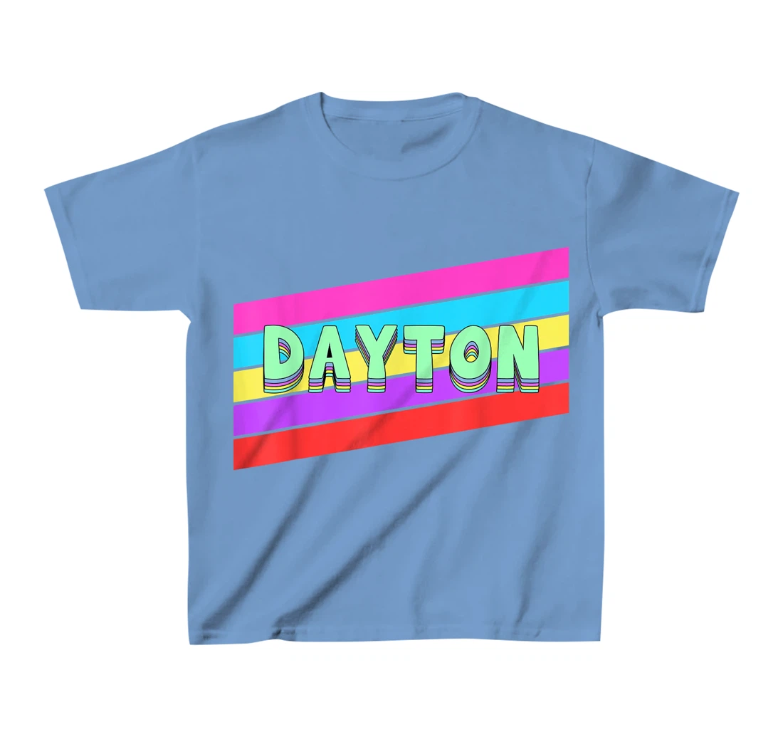 Womens Dayton Ohio Vintage Retro Throwback Gift T-Shirt, Kid T-Shirt and Women T-Shirt