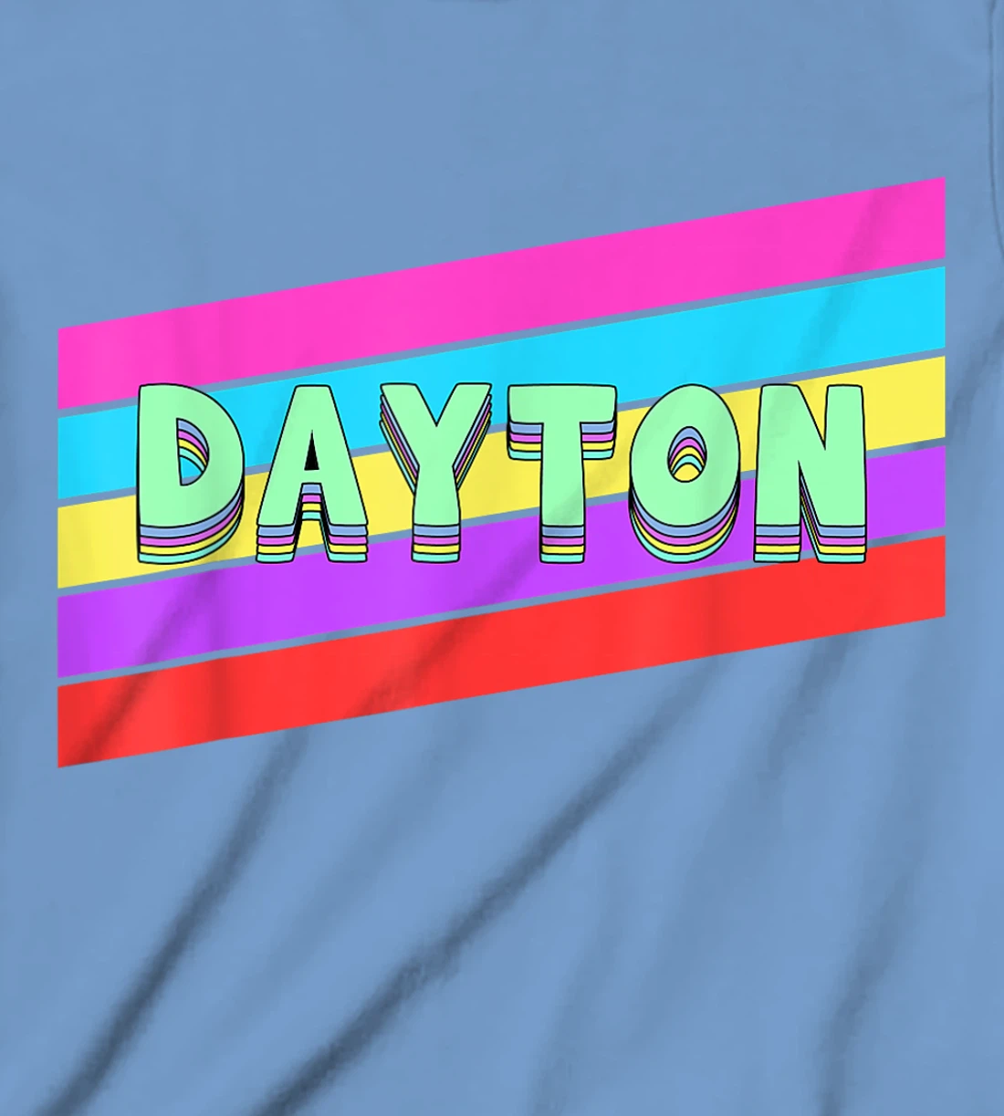 Womens Dayton Ohio Vintage Retro Throwback Gift T-Shirt, Kid T-Shirt and Women T-Shirt