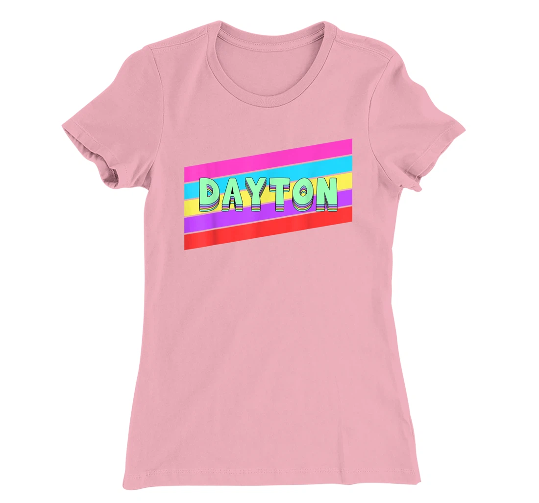 Womens Dayton Ohio Vintage Retro Throwback Gift T-Shirt, Kid T-Shirt and Women T-Shirt