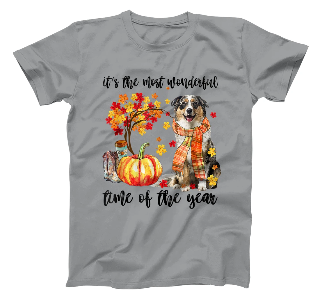 Womens It's The Most Wonderful Time Of The Year Australian Shepherd T-Shirt, Kid T-Shirt and Women T-Shirt