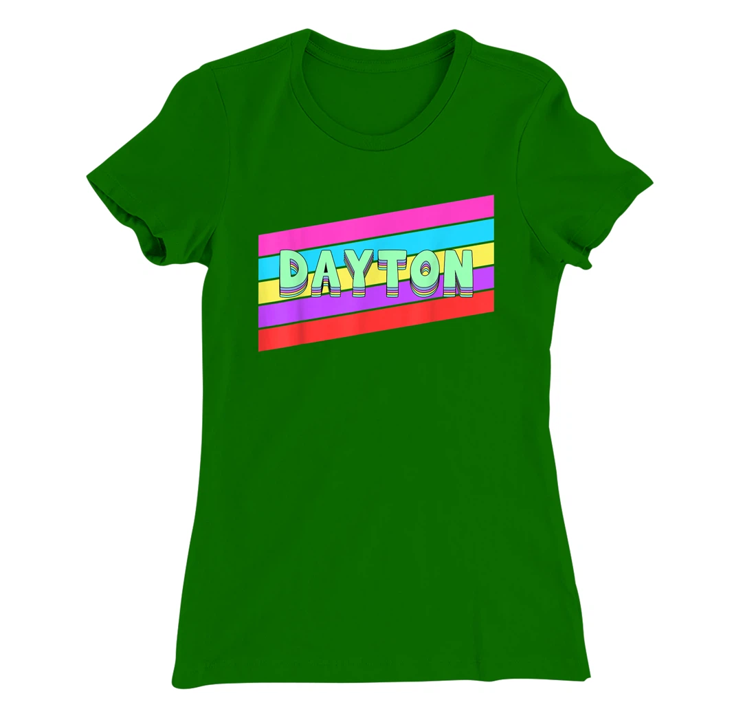 Womens Dayton Ohio Vintage Retro Throwback Gift T-Shirt, Kid T-Shirt and Women T-Shirt