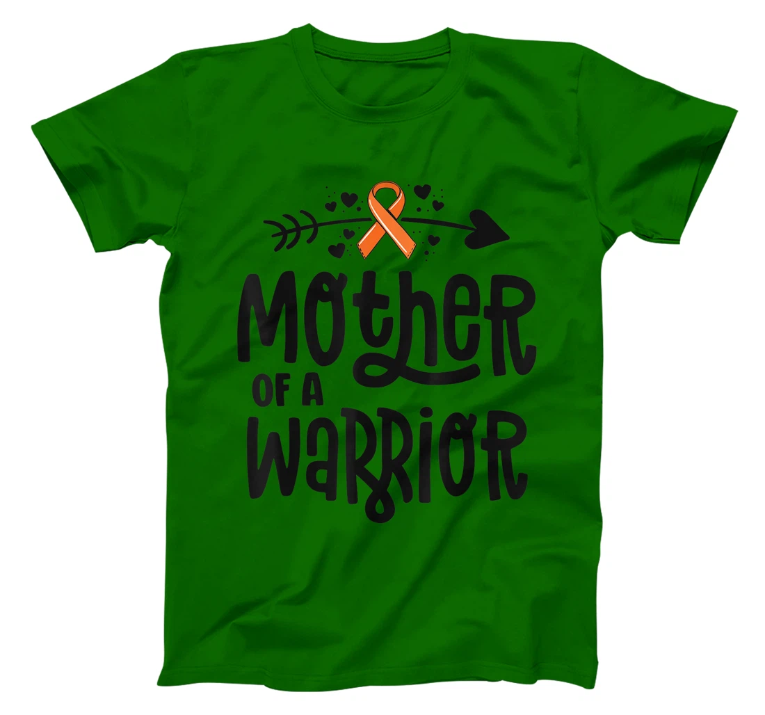 Womens Mother Of A Warrior Mom Family Leukemia Cancer Awareness T-Shirt, Kid T-Shirt and Women T-Shirt
